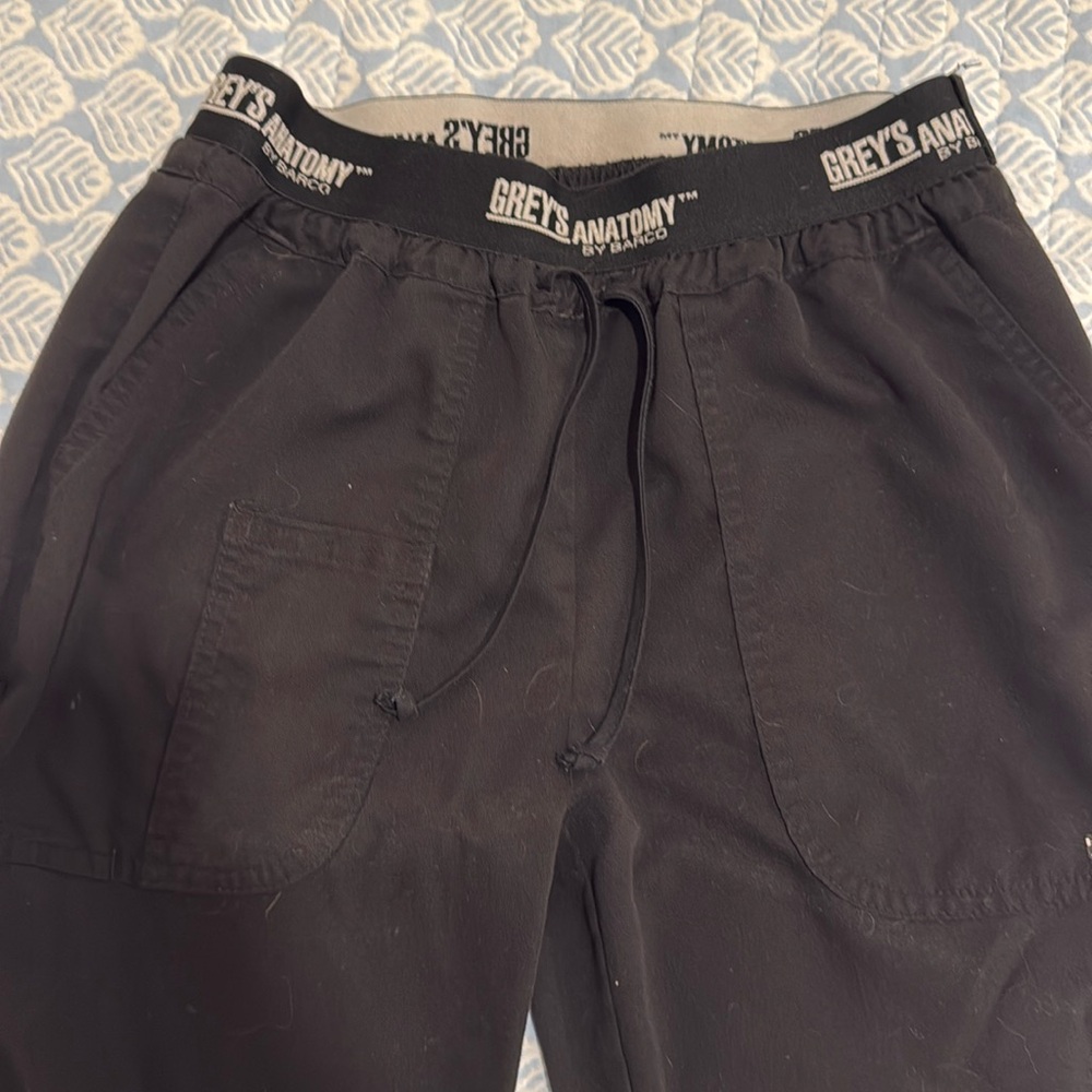 Grey’s Anatomy Black XS TALL Scrub Pants